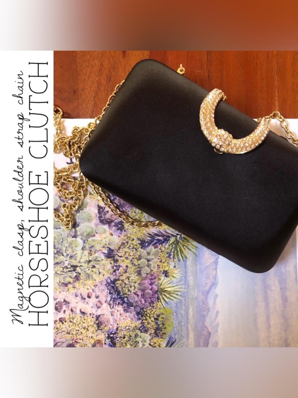 Horseshoe Magnetic Clasp Clutch